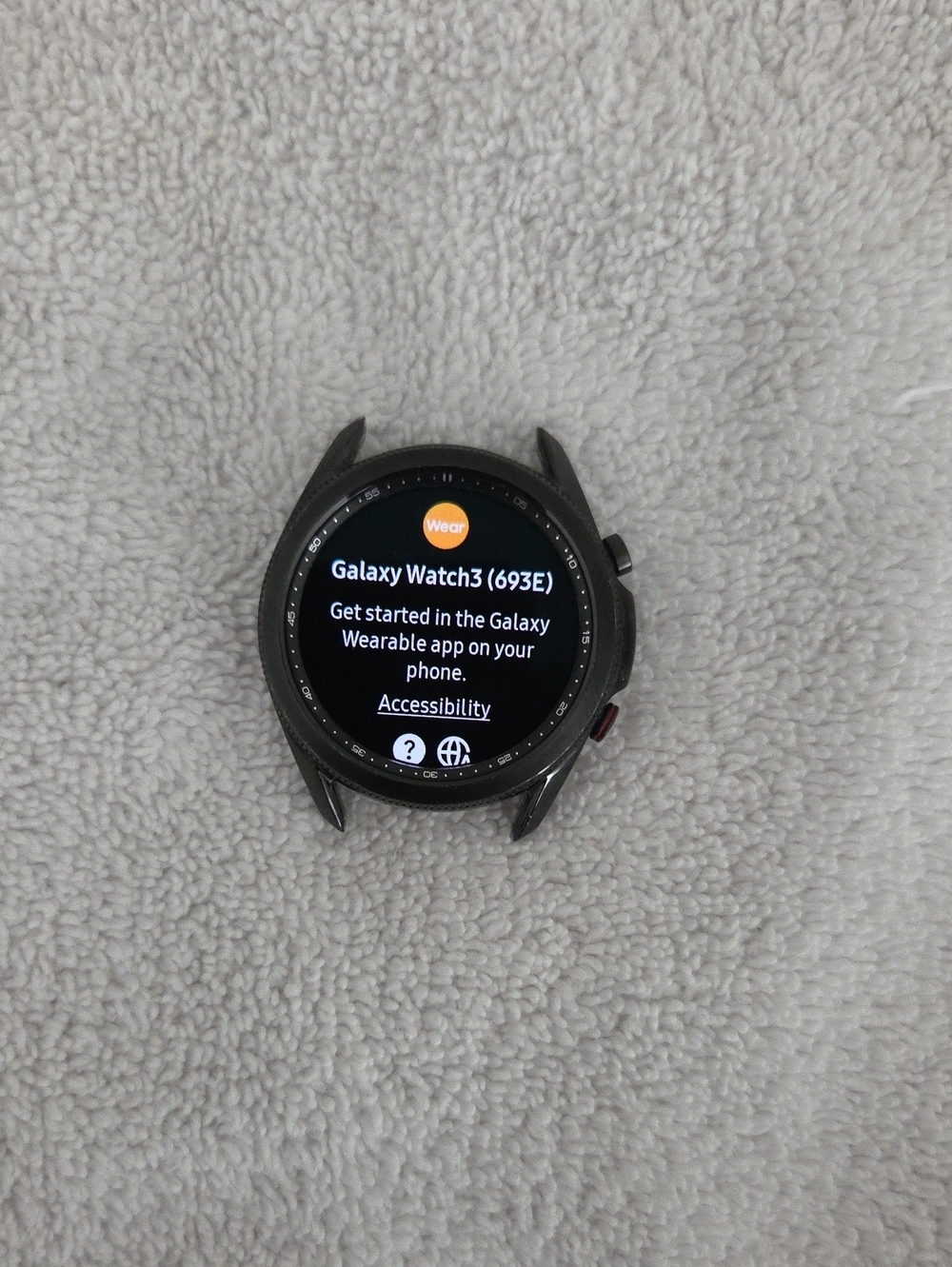 Samsung Galaxy Watch3 Smartwatch - Charcoal Black Case As Is With Charger